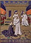 Jean Fouquet Canvas Paintings - The Coronation of the Virgin